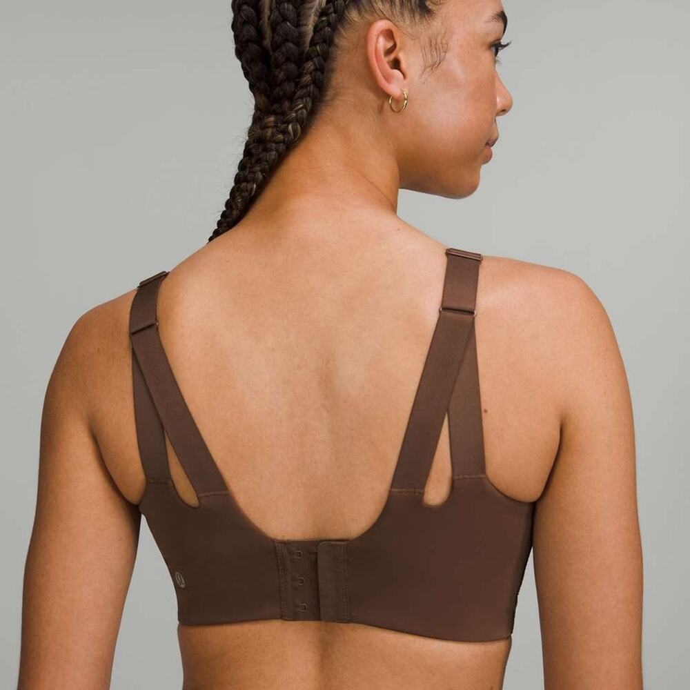 Lululemon In Alignment Sports Bra Light Support Java Brown Size 34D - Picture 2 of 6